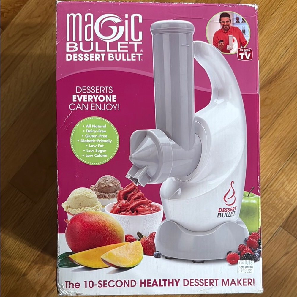 Magic Bullet Dessert Bullet - White/Gray-NEW never used